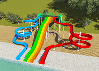 Εμπορικές φωτογραφικές διαφάνειες σχεδίου πάρκων νερού, σπειροειδές σχέδιο παιχνιδιού νερού FRP