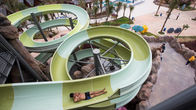 Πάρκο νερού Κατασκευάστε ανοιχτό σπειροειδές υαλοπίνακα από γυάλινες σκάλες Slide 400 Rider / H / Lane