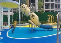 Εμπορικός εξοπλισμός πάρκων Aqua φωτογραφικών διαφανειών ανοξείδωτου παιδικών χαρών