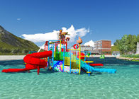 Προσαρμοσμένη παιδική χαρά Aqua σχεδίου έννοιας θεματικών πάρκων παιχνιδιών λιμνών νερού με τον κάδο απορρίψεων
