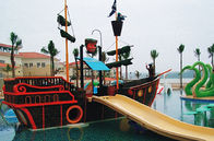 ROHS μίνι νερού πάρκων σκάφος πειρατών εξοπλισμού ξύλινο με τη φωτογραφική διαφάνεια φίμπεργκλας