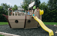 ROHS μίνι νερού πάρκων σκάφος πειρατών εξοπλισμού ξύλινο με τη φωτογραφική διαφάνεια φίμπεργκλας